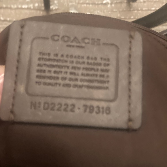 Coach Polished Black Leather  Elise Satchel with Gold Accents - Picture 4 of 16